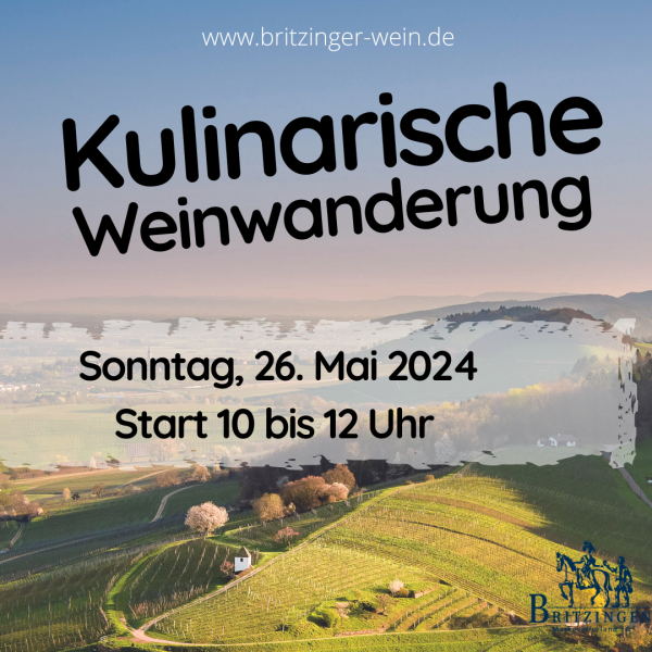Kulinarische Weinwanderung 26. Mai 2024